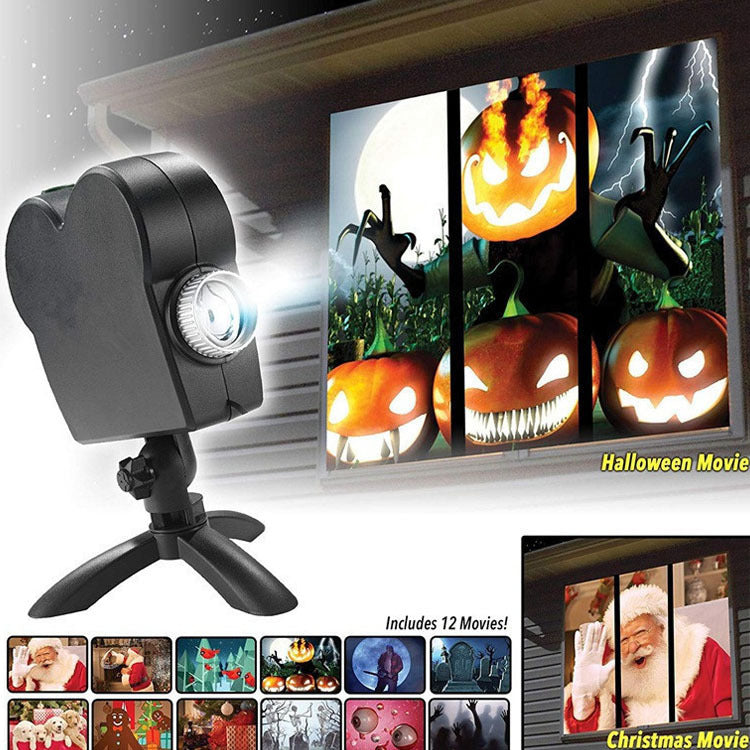Nedivat | Holiday Window Projector – Bring Halloween & Christmas to Life